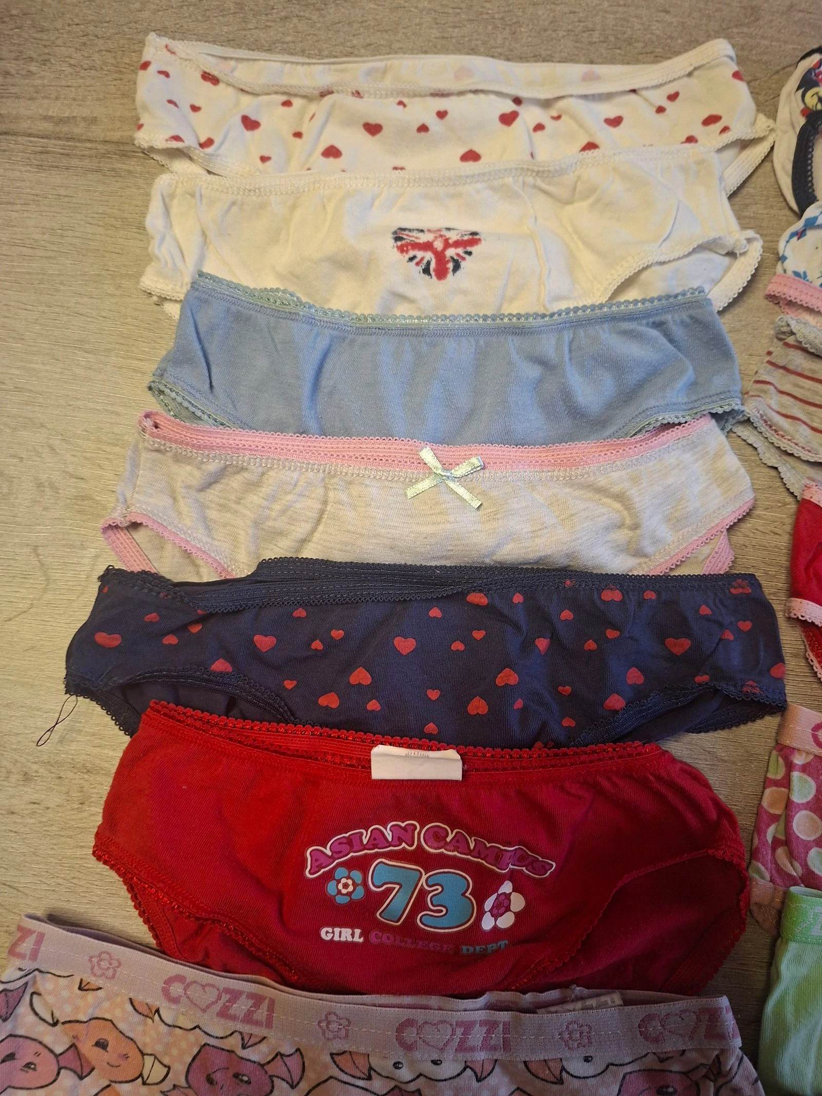 ☹F3-55☹Lot of 21 girls' panties - Size 6/8 years | Good condition & varied colors☹ – photo 2